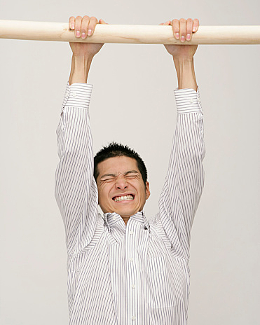 Man Doing Pull Ups